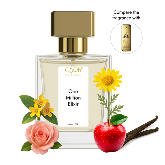 C3oh One Million Elixir | Men's Perfume | Woody Ambery Fragrance | 50 ml & 100 ml