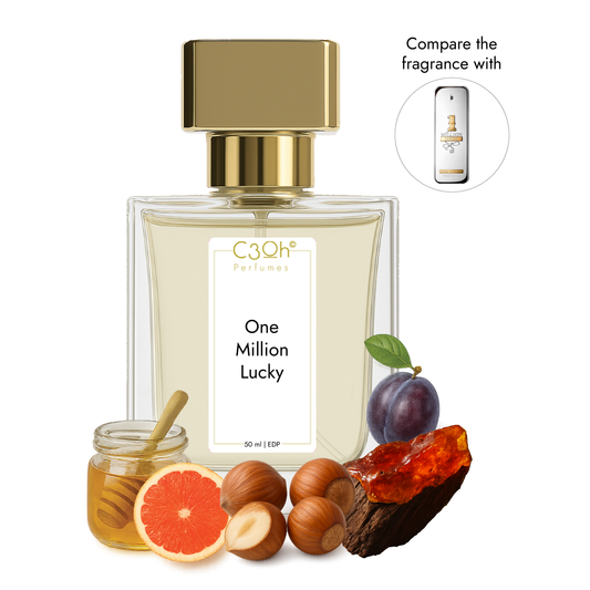 C3oh One Million Lucky | Men's Perfume | Woody Green Gourmand Fragrance | 50 ml & 100 ml