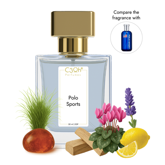 C3oh Polo Sports | Men's Perfume | Fougere Aromatic Green Fragrance | 50 ml & 100 ml