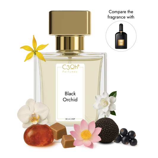 C3oh Black Orchid | Women's Perfume | Ambery Chypre Fragrance | 50 ml & 100 ml