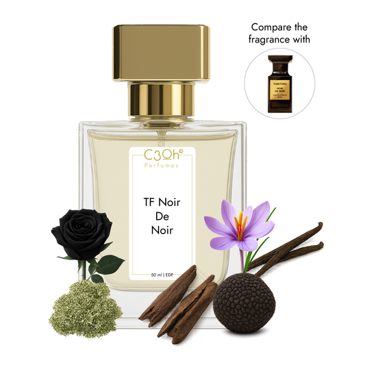 C3oh Noir De Noir | Men & Women's Perfume | Floral Oriental Fragrance | 50 ml & 100 ml
