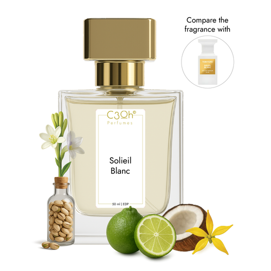 C3oh Soleil Blanc | Men & Women's Perfume | Ambery Floral Fragrance | 50 ml & 100 ml