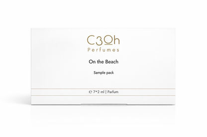 Unisex perfume sampler set by C3oh with seven On the Beach fragrances