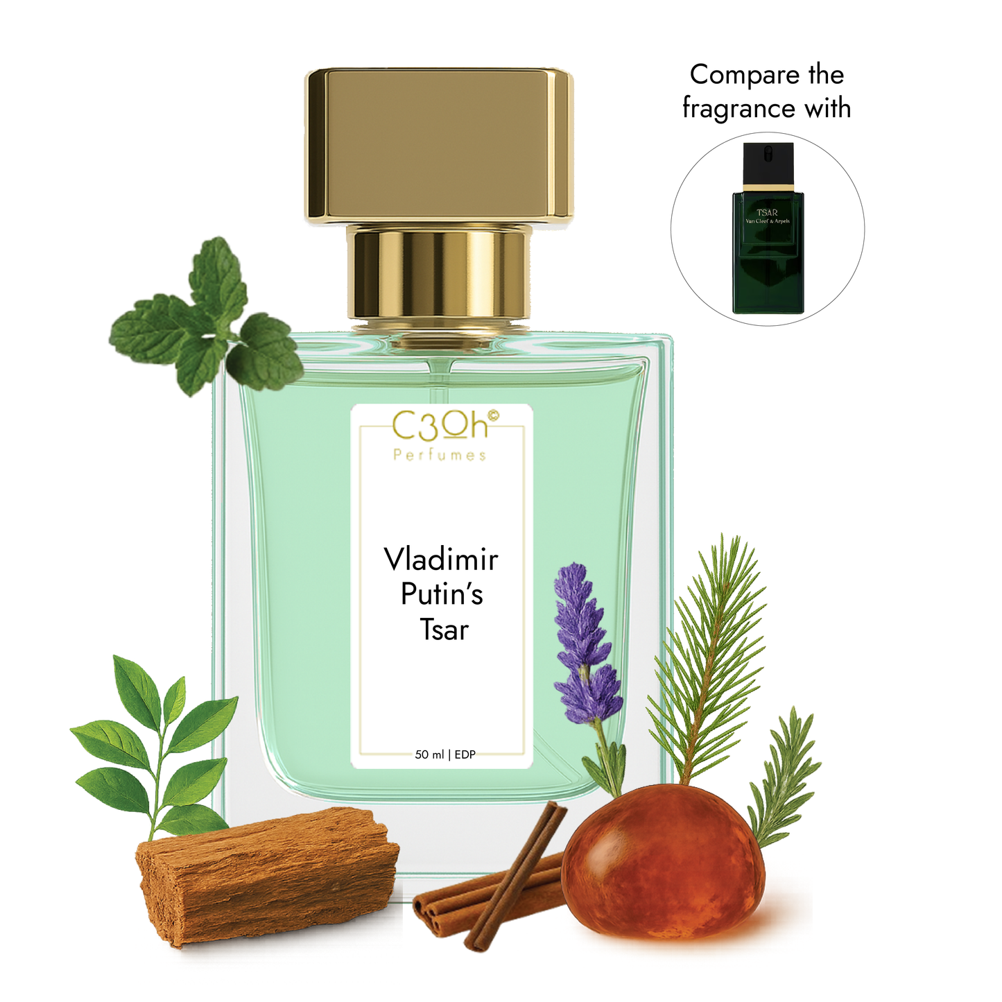 C3oh Vladimir Putin's Tsar | Men's Perfume | Fougere Fragrance | 50 ml & 100 ml