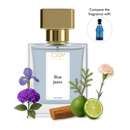 C3oh Blue Jeans | Men's Perfume | Fougere Aromatic Fragrance | 50 ml & 100 ml