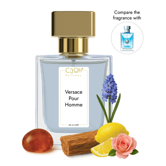 C3oh Versace Pour Homme | Men's Perfume | Oriental Aromatic Fragrance | 50 ml 100 ml
