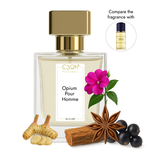 C3oh Opium Pour Homme | Men's Perfume | Oriental Spicy Fragrance | 50 ml & 100 ml