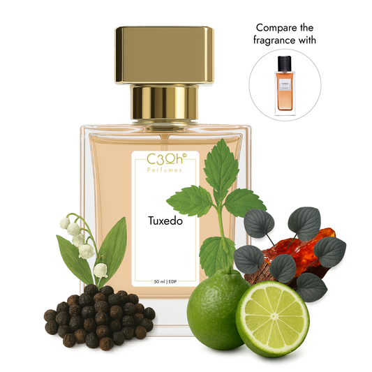 C3oh Tuxedo Perfume Spray for Men & Women | Woody Chypre Fragrance | 50 ml & 100 ml Men Women's Eau De Perfume Spray | Luxury Gift for Him & Her | Perfume for Elegant Sophisticated Confident Timeless Men Women
