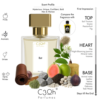 C3oh Bat | Men & Women's Perfume | Aromatic Fruity Fragrance | 50 ml & 100 ml