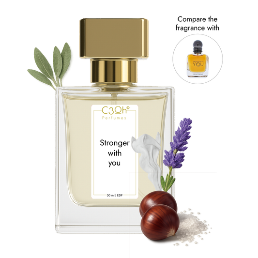 C3oh Stronger with you Perfume Spray for Men | Fruity Oriental Fougere Sweet Vanilla Fragrance | 50 ml & 100 ml Men's Eau De Perfume Spray | Luxury Gift for Him | Perfume for Bold, Sensual, Confident, Modern Men