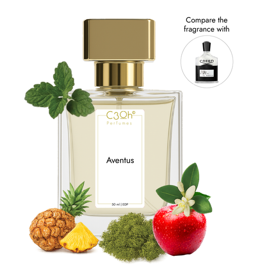 C3oh Aventus Perfume Spray for Men | Fougere Chypre Fruity Fragrance | 50 ml 100 ml Mens Eau De Perfume Spray | Luxury Gift for Him Perfume for Confident Masculine Luxurious Adventurous Men