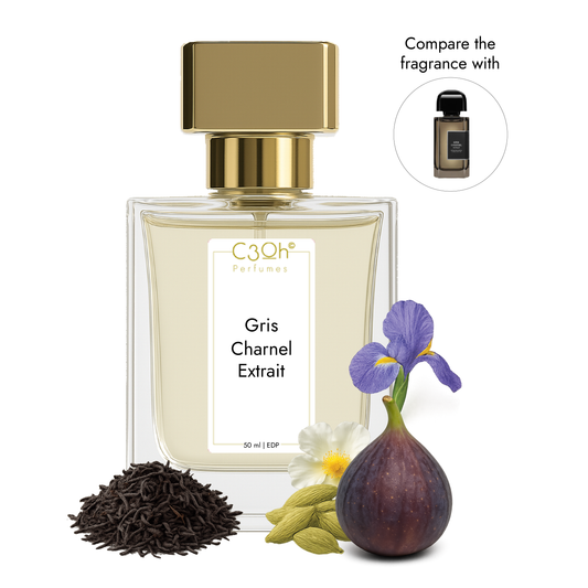 C3oh Gris Charnel Extrait Perfume Spray for Men & Women | Spicy Woody Fougere Fragrance | 50 ml & 100 ml Men & Women's Eau De Perfume Spray | Luxury Gift for Him & Her | Perfume for Elegant Sensual Sophisticated Confident Men & Women
