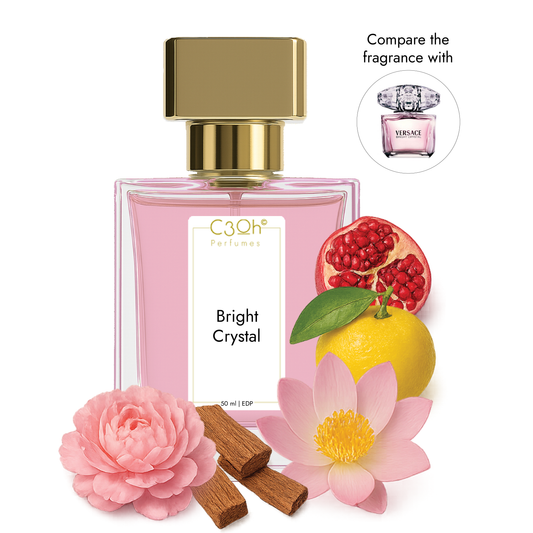 C3oh Bright Crystal Perfume Spray for Women | Floral Fruity Fragrance | 50 ml & 100 ml Women's Eau De Perfume Spray | Luxury Gift for Her | Perfume for Lively Playful Confident Feminine Women
