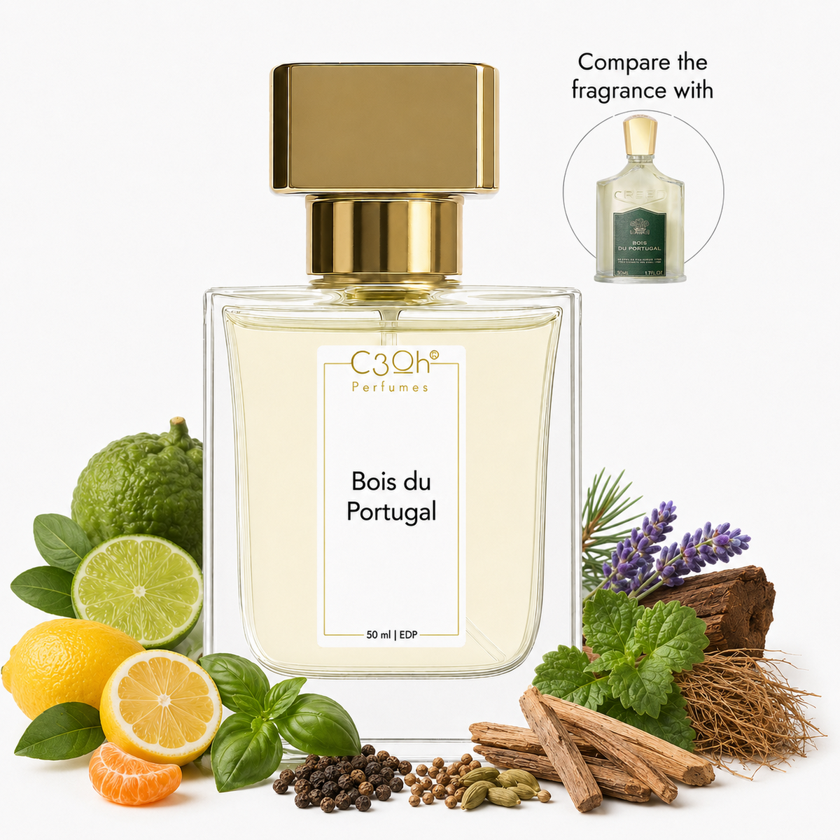 C3oh Bois du Portugal perfume for men – inspired by Creed Bois du Portugal