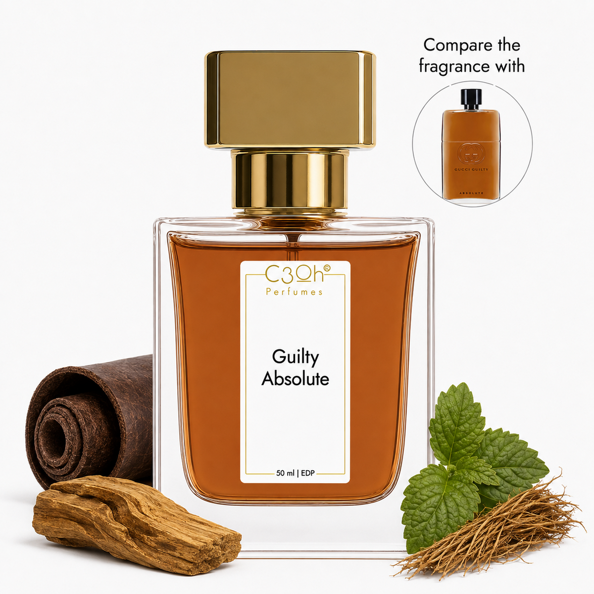 C3oh Guilty Absolute perfume for men – inspired by Gucci Guilty Absolute Pour Homme