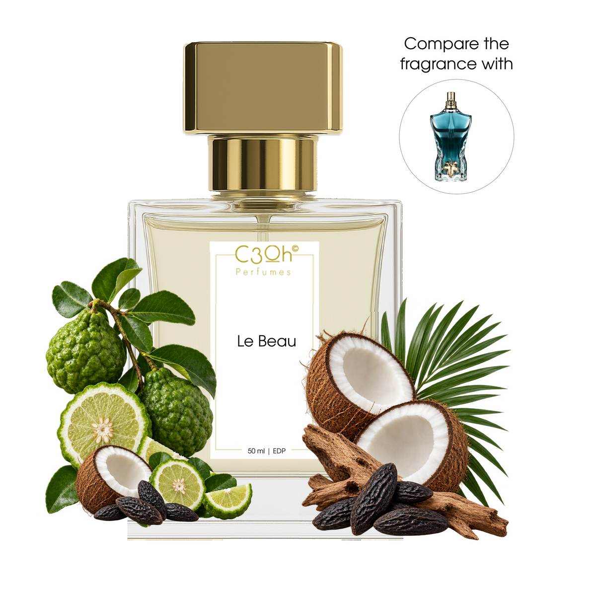 C3oh Le Beau perfume for men inspired by Jean Paul Gaultier Le Beau