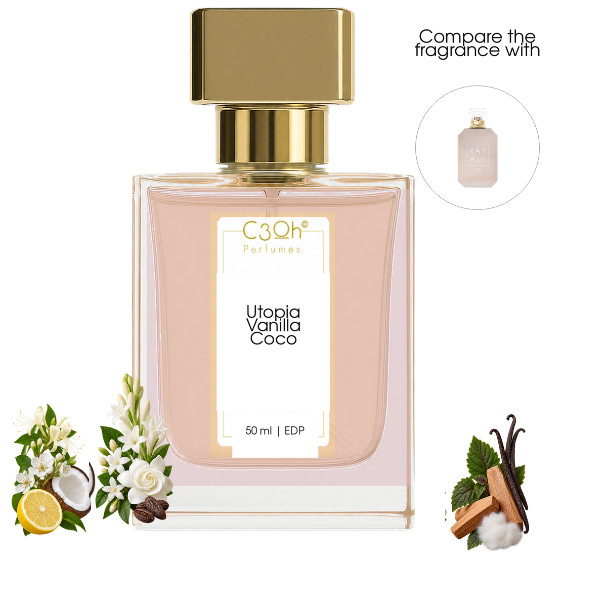 C3oh Utopia Vanilla Coco perfume for women – inspired by KAYALI Utopia Vanilla Coco 21