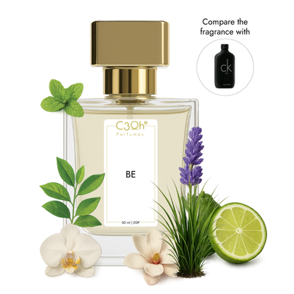 C3oh BE Perfume Spray for Men & Women | Floral Woody Musky Fragrance | 50 ml & 100 ml Men Women's Eau De Perfume Spray | Luxury Gift for Him & Her | Perfume for Clean Fresh Casual Confident Men & Women