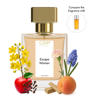 C3oh Escape Women | Perfume Spray for Women | Aromatic Fruity Floral Fragrance | 50 ml & 100 ml Women's Eau De Perfume Spray | Luxury Gift for Her | Perfume for Free-spirited Confident Adventurous Feminine Women