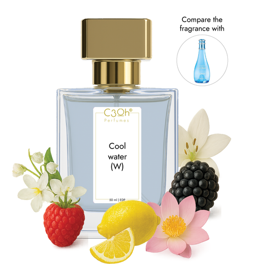C3oh Cool water women | Perfume Spray for Women |Fresh Floral Fruity Aquatic Fragrance | 50 ml 100 ml Womens Eau De Perfume Spray | Luxury Gift for Her | Perfume for Fresh Aquatic Confident Feminine Women