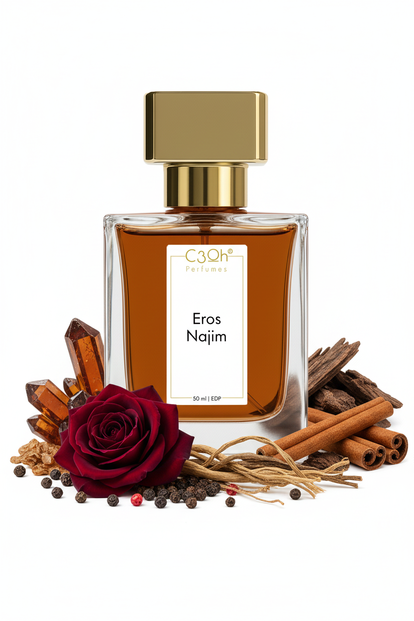 C3oh Eros Najim | Men's Perfume | Amber Woody Spicy Fragrance | 50 ml & 100 ml
