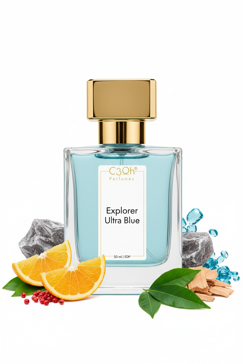 C3oh Explorer Ultra Blue | Men's Perfume | Citrus Marine Woody Fragrance | 50 ml & 100 ml