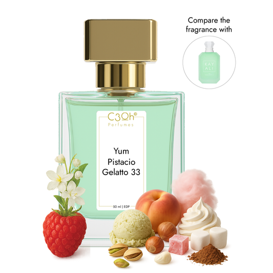 C3oh Yum Pistacio Gelatto 33 Perfume Spray for Men & Women | Gourmand Fruity Fragrance | 50 ml & 100 ml