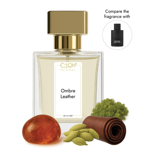 C3oh Ombre Leather Perfume Spray for Men & Women | Floral Leathery Fragrance | 50 ml 100 ml Men Women's Eau De Perfume Spray | Luxury Gift for Him Her | Perfume for Bold Seductive Confident Luxurious Men Women
