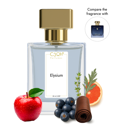 C3oh Elysium Perfume Spray for Men | Aromatic Fougere Fragrance | 50 ml & 100 ml Men's Eau De Perfume Spray | Luxury Gift for Him | Perfume for Fresh Elegant Confident Sophisticated Men