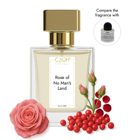 C3oh Rose of No mans land Perfume Spray for Men & Women | Floral Fragrance | 50 ml 100 ml Mens Womens Eau De Perfume Spray | Luxury Gift for Him & Her | Perfume for Elegant Sophisticated Confident Romantic Men & Women