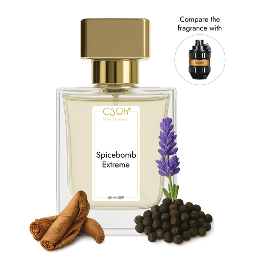 C3oh Spicebomb Extreme Perfume Spray for Men | Oriental Spicy Fragrance | 50 ml & 100 ml Men's Eau De Perfume Spray | Luxury Gift for Him | Perfume for Intense Powerful Confident Masculine Men